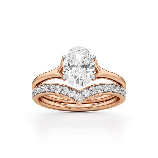 Eternitys Embrace Oval Diamond Set