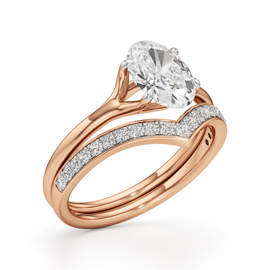 Eternitys Embrace Oval Diamond Set