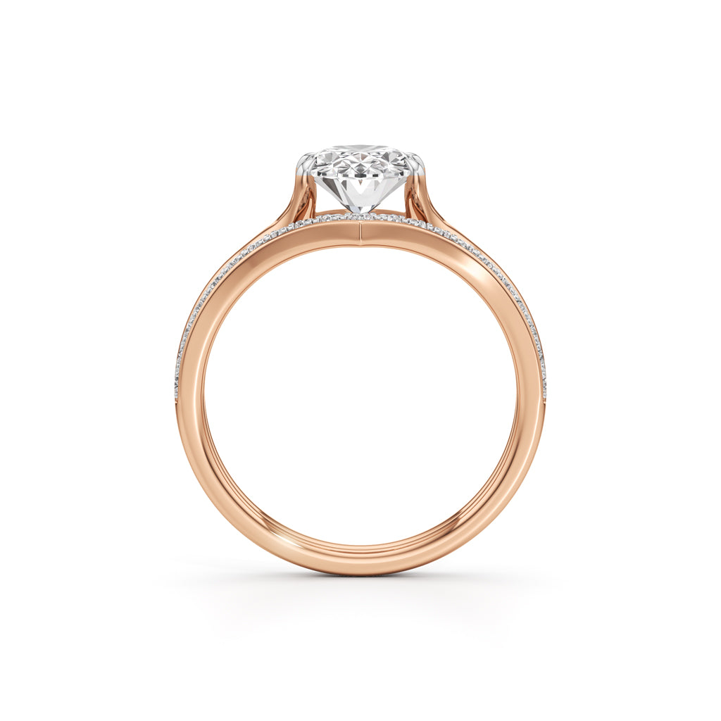 Eternitys Embrace Oval Diamond Set