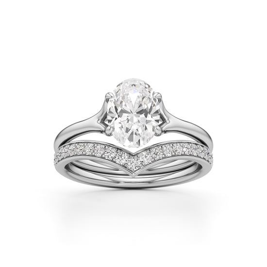 Eternitys Embrace Oval Diamond Set
