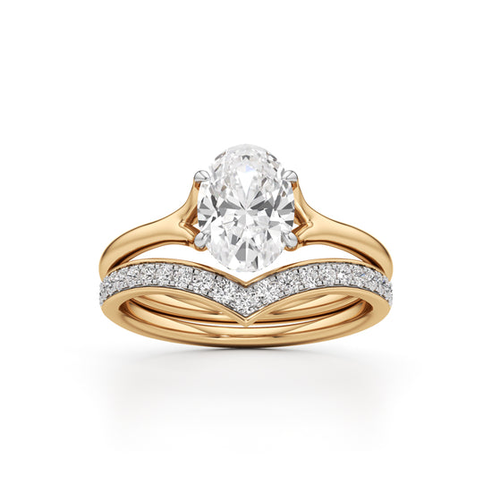 Eternitys Embrace Oval Diamond Set