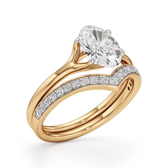 Eternitys Embrace Oval Diamond Set