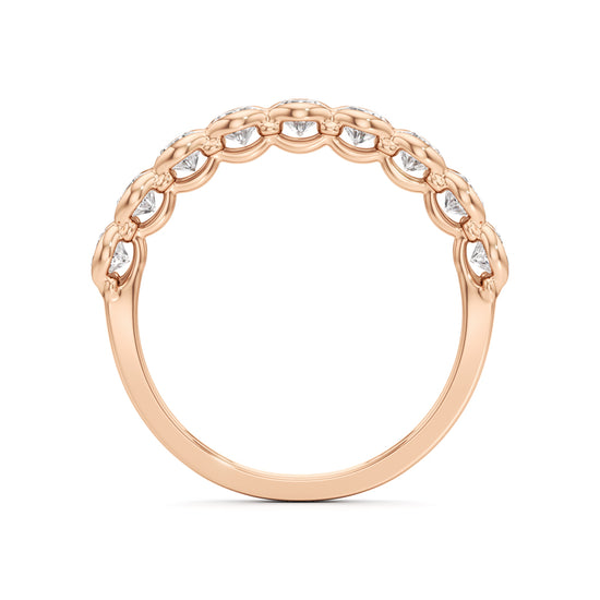 Scalloped Diamond Band