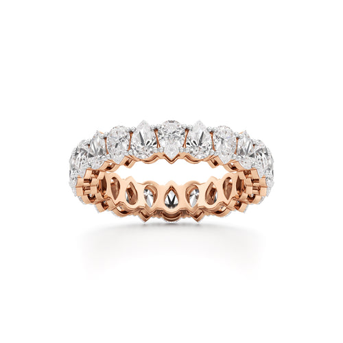 Pear Diamond Eternity Band