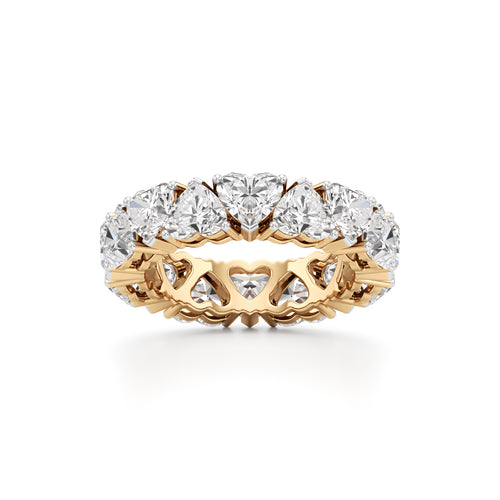 Heart Diamond Eternity Band