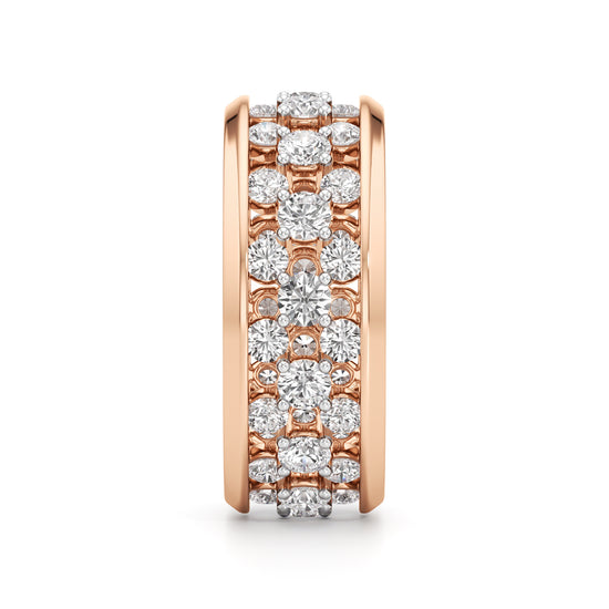 MultiRow Diamond OpenWork Ring