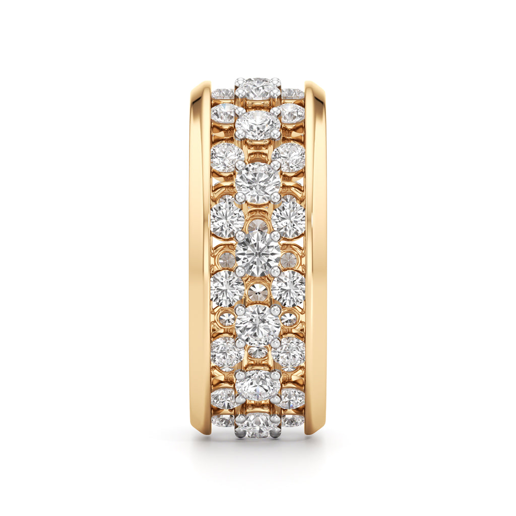 MultiRow Diamond OpenWork Ring
