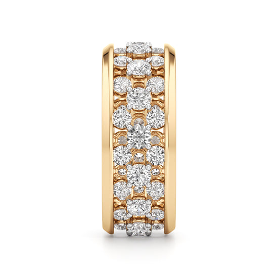 MultiRow Diamond OpenWork Ring