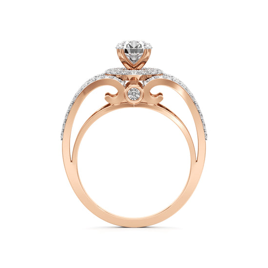 Infinity Glow Diamond Halo Ring