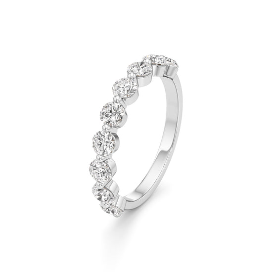 Classic SevenStone Diamond Band