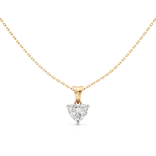 Dazzle 1.5Ct Heart Cut Solitaire Pendant