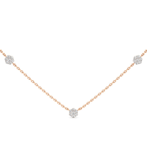 Wistaria Flower Style Round Cut Delicate Pendant