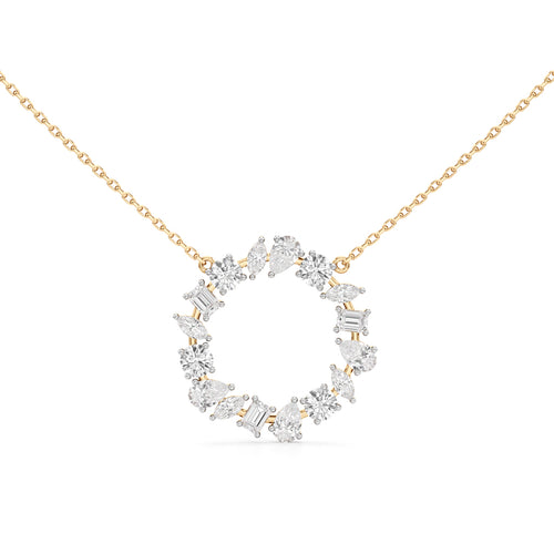 Ravenna 1.75Ct Open Circle Pear Cut Fancy Pendant