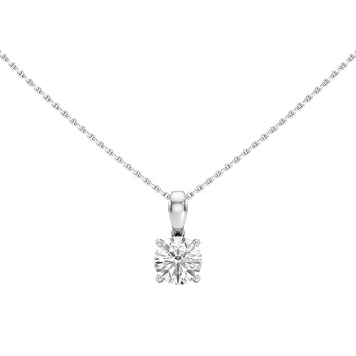 Iris 2Ct Solitaire Round Cut Solitaire Pendant
