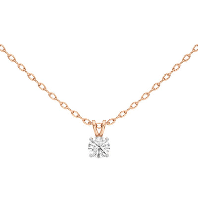 1Ct Round Shape Solitaire Pendants