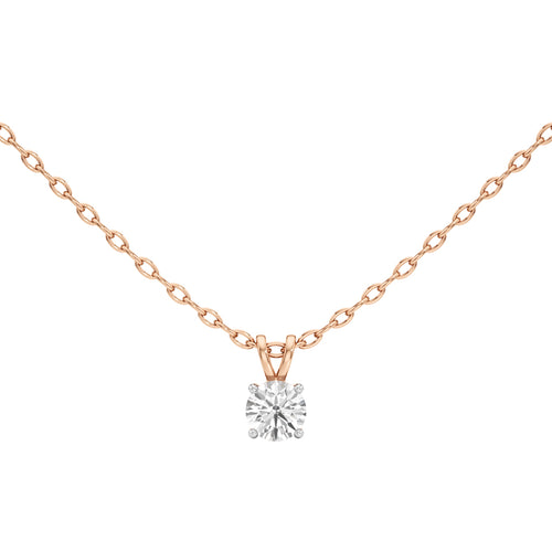 1Ct Round Shape Solitaire Pendants