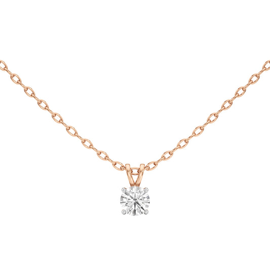 1Ct Round Shape Solitaire Pendants