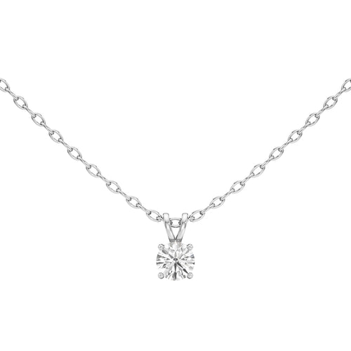 1Ct Round Shape Solitaire Pendants