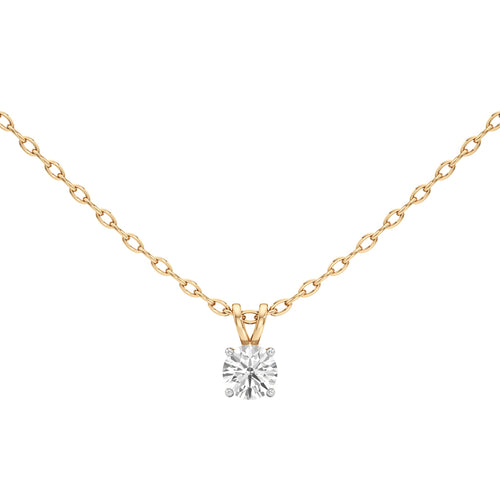 1Ct Round Shape Solitaire Pendants