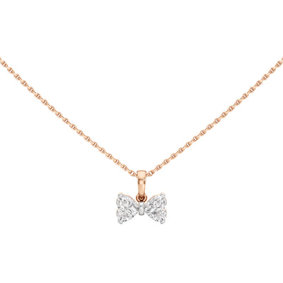 Celeste 1Ct Bow Style Heart Cut Fancy Pendant