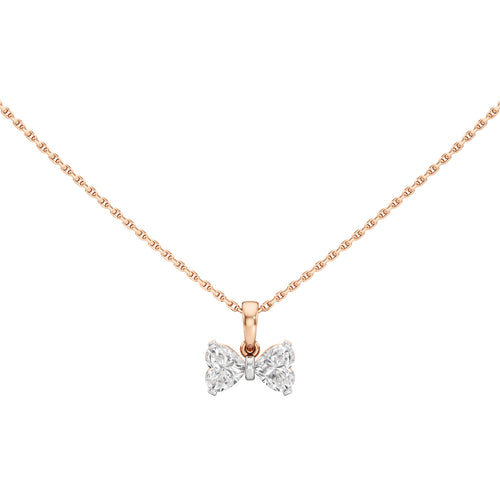 Celeste 1Ct Bow Style Heart Cut Fancy Pendant