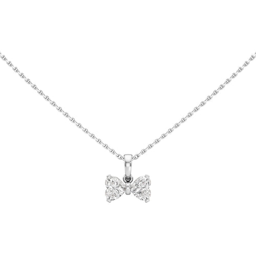 Celeste 1Ct Bow Style Heart Cut Fancy Pendant
