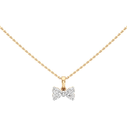 Celeste 1Ct Bow Style Heart Cut Fancy Pendant