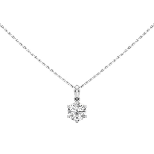 1.50Ct Round Cut Lab Grown Diamond Solitaire Pandant
