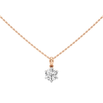 1.50Ct Round Cut Lab Grown Diamond Solitaire Pandant