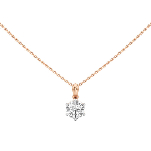 1.50Ct Round Cut Lab Grown Diamond Solitaire Pandant