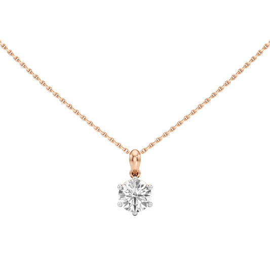 1.50Ct Round Cut Lab Grown Diamond Solitaire Pandant