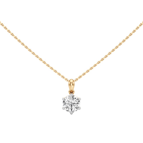 1.50Ct Round Cut Lab Grown Diamond Solitaire Pandant