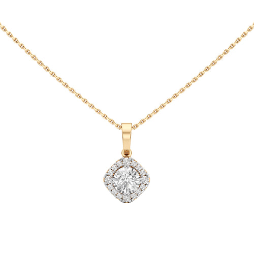 Infinia Round Cut Halo Pendant