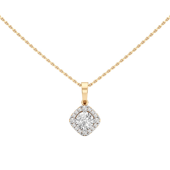Infinia Round Cut Halo Pendant