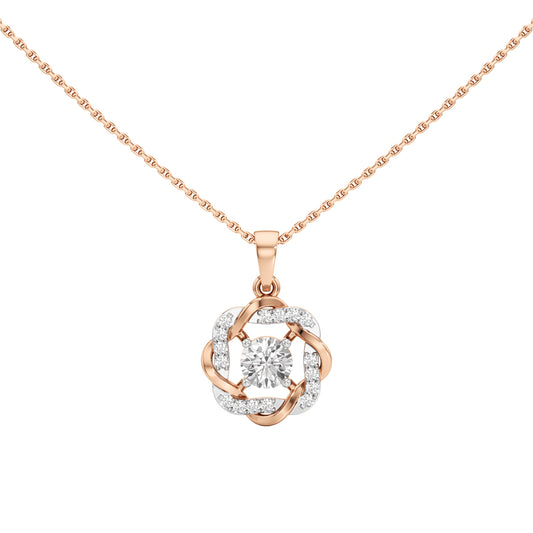 Gianella Braided Round Cut Casual Pendant
