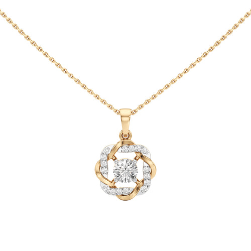 Gianella Braided Round Cut Casual Pendant