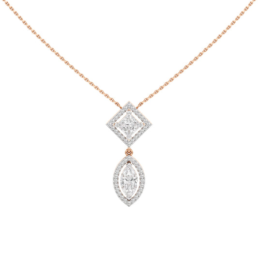 Rhianna 2.25Ct Multishape Double Halo Pendant