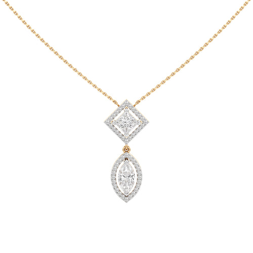 Rhianna 2.25Ct Multishape Double Halo Pendant