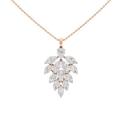 Petra 5.25Ct Leaf Style Pear Cut Fancy Pendant