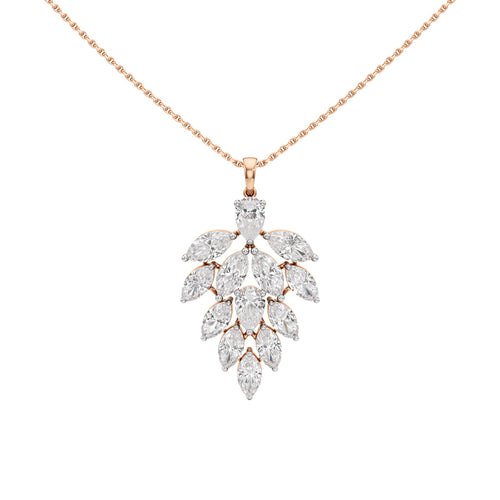 Petra 5.25Ct Leaf Style Pear Cut Fancy Pendant