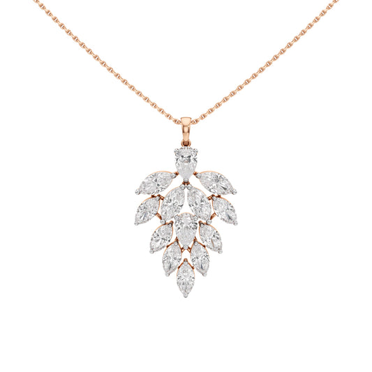 Petra 5.25Ct Leaf Style Pear Cut Fancy Pendant