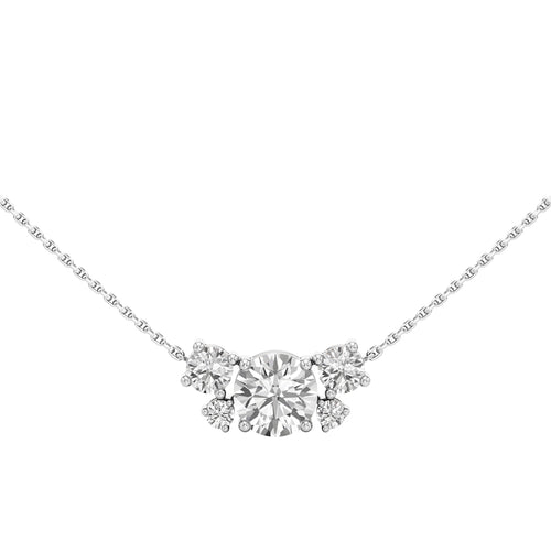 Juliette 2.75Ct Four Prong Round Cut Casual Pendant