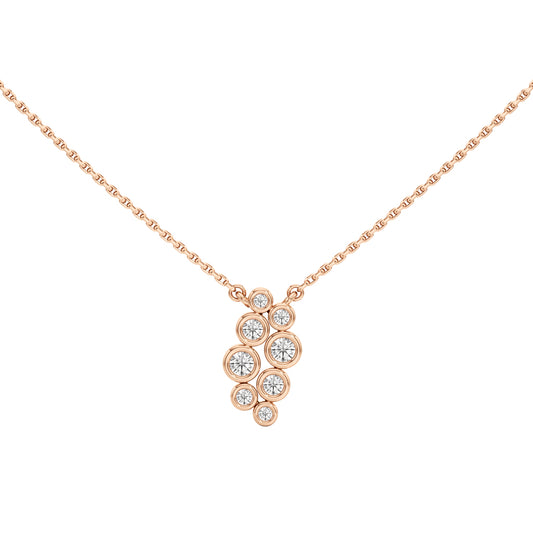 0.50 Ct Round Shape Delicate Pendants
