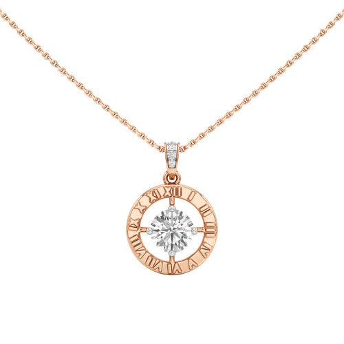 Fiorenza 1.5Ct Halo Round Cut Casual Pendant
