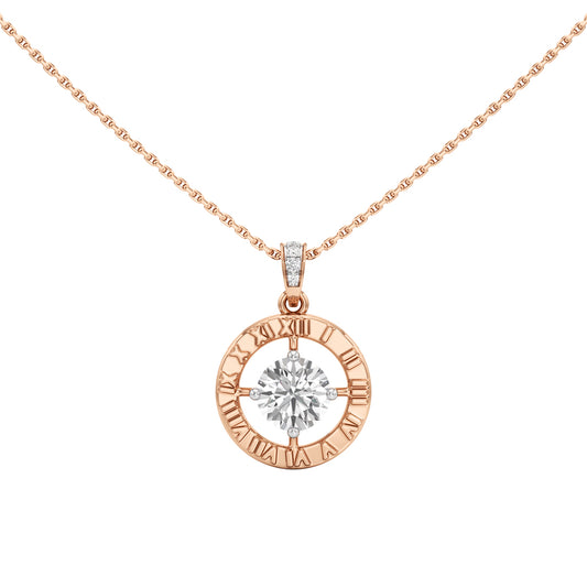 Fiorenza 1.5Ct Halo Round Cut Casual Pendant