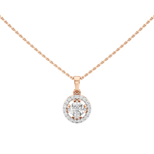 Ursa 1Ct Round Cut Halo Pendant