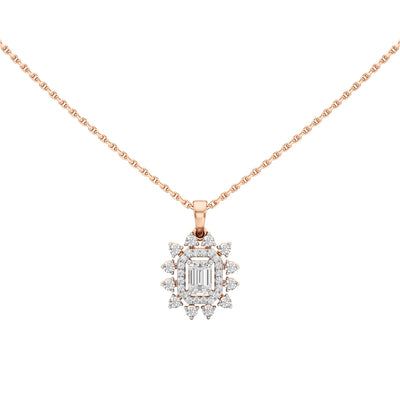 Delphina Emerald Cut Casual Pendant