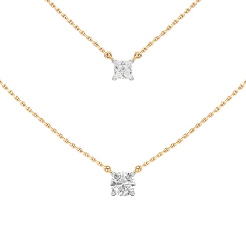 1.25Ct Round Shape Solitaire Pendants