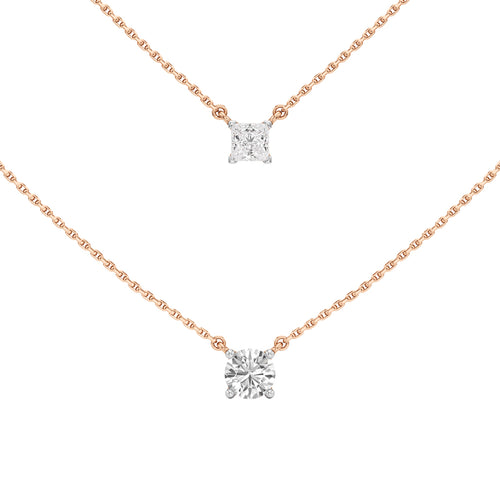 1.25Ct Round Shape Solitaire Pendants