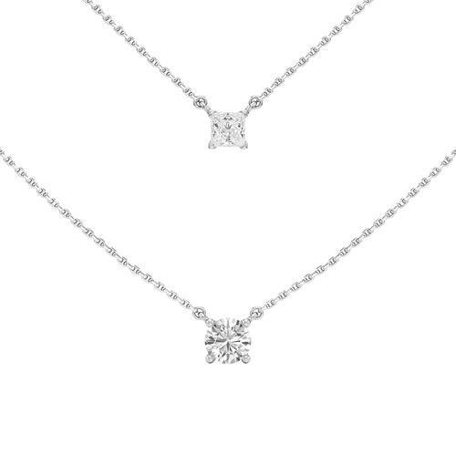 1.25Ct Round Shape Solitaire Pendants